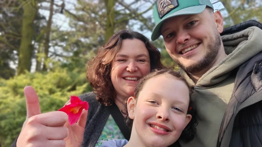 A happy family protected by insurance