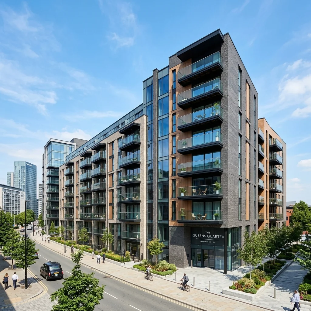 Modern apartment building